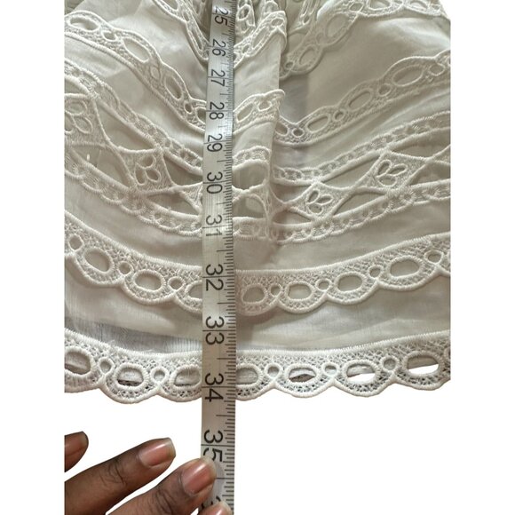Endless Rose Lace Trim Crochet Mini Dress Sleeveless White Size M NWOT Romantic - Picture 12 of 15